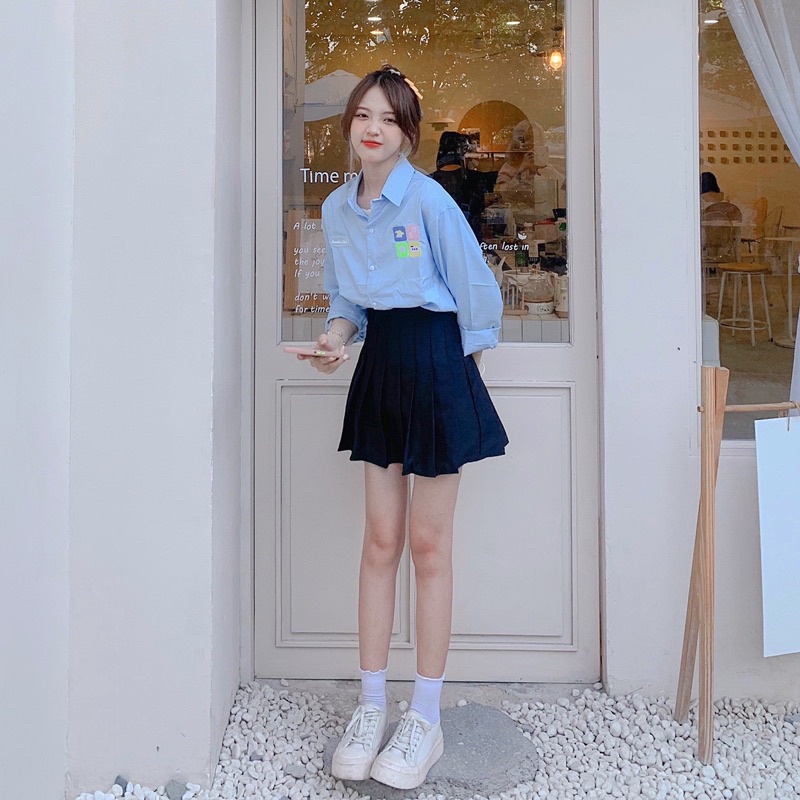 Áo Sơ Mi Sweetie Tay Dài Xinh Xắn - Chất Lụa Mịn | BigBuy360 - bigbuy360.vn