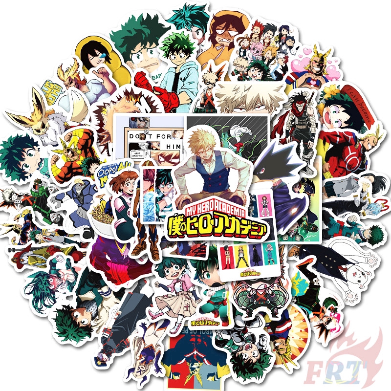 ❉ My Hero Academia - Series 02 Anime Cartoon Stickers ❉ 50Pcs/Set Midoriya Izuku Bakugou Katsuki Todoroki Shoto DIY Fashion Mixed Doodle Decals Stickers