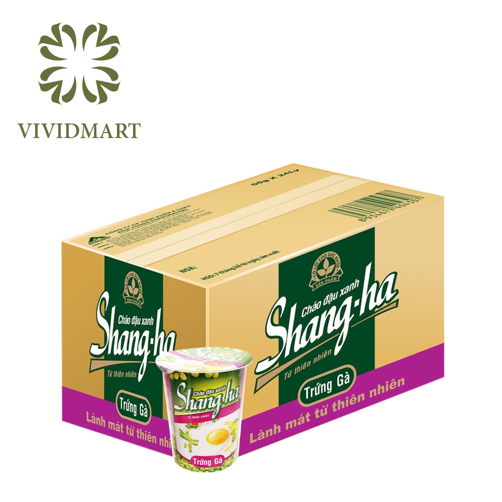 Cháo Shangha 3 vị: đậu xanh thịt bằm, trứng gà, thập cẩm – Ly 50gr – Asian Food