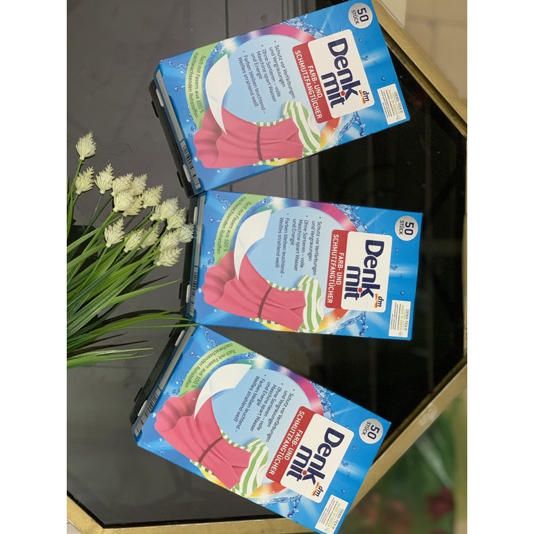 Giấy hút màu và chống phai màu quần áo Denkmit 24 tờ