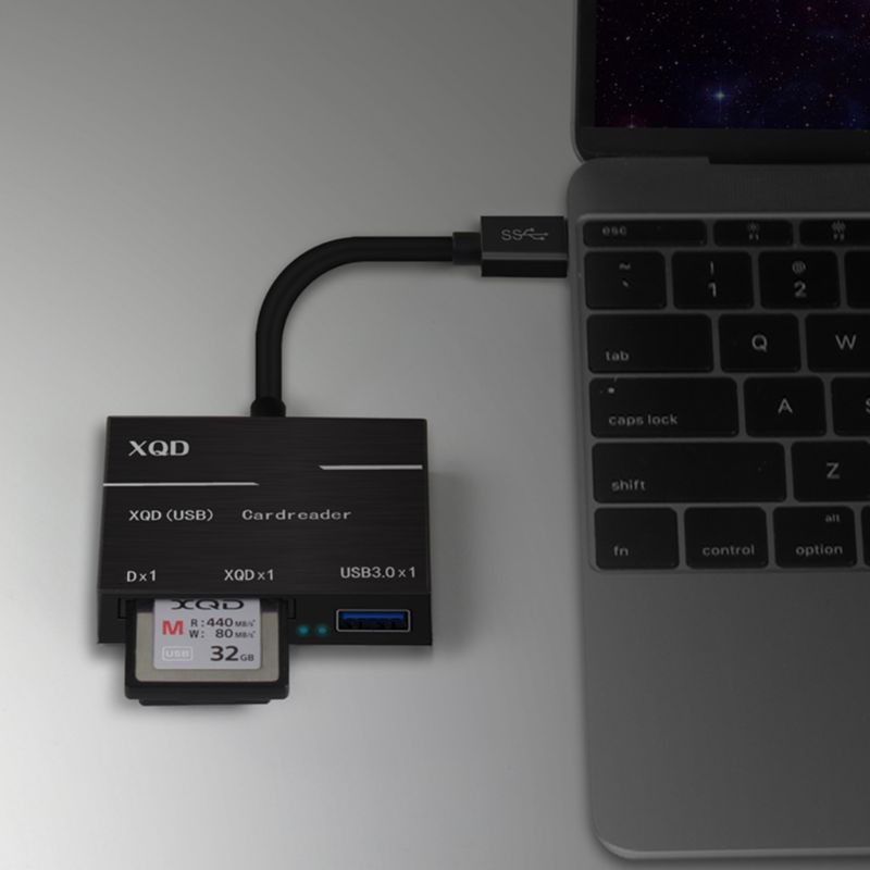 Đầu Đọc Thẻ Nhớ Tốc Độ Cao Cổng Usb 3.0 Type-C Sang Xqd / Sd