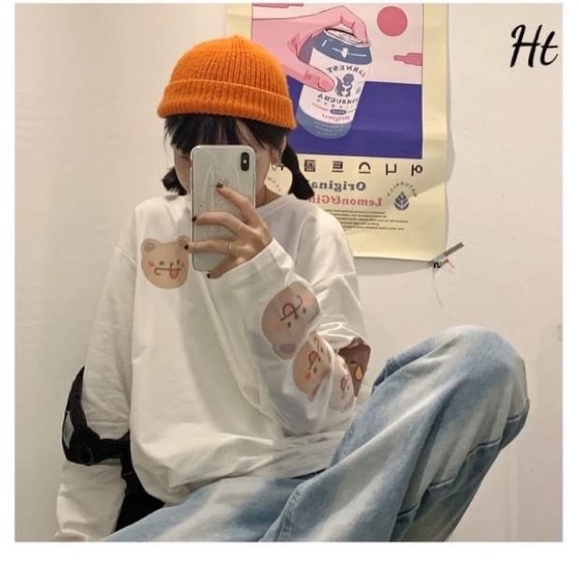 Áo xuông dài 5 gấu in tay da cá H2A877