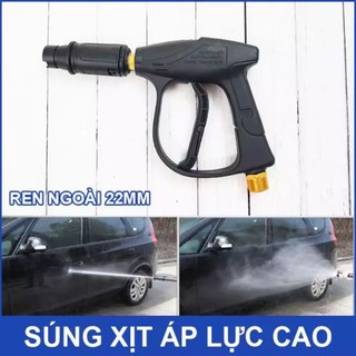 Súng rửa xe, Súng xịt áp lực cao kết nối ren ngoài 22mm