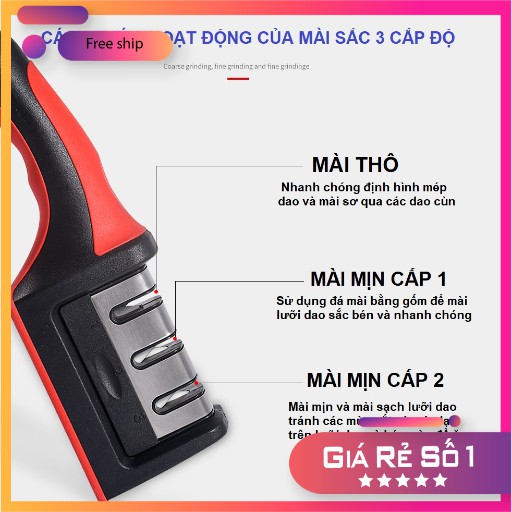 MÀI DAO LÕI GỐM SIÊU BỀN 3 CẤP ĐỘ