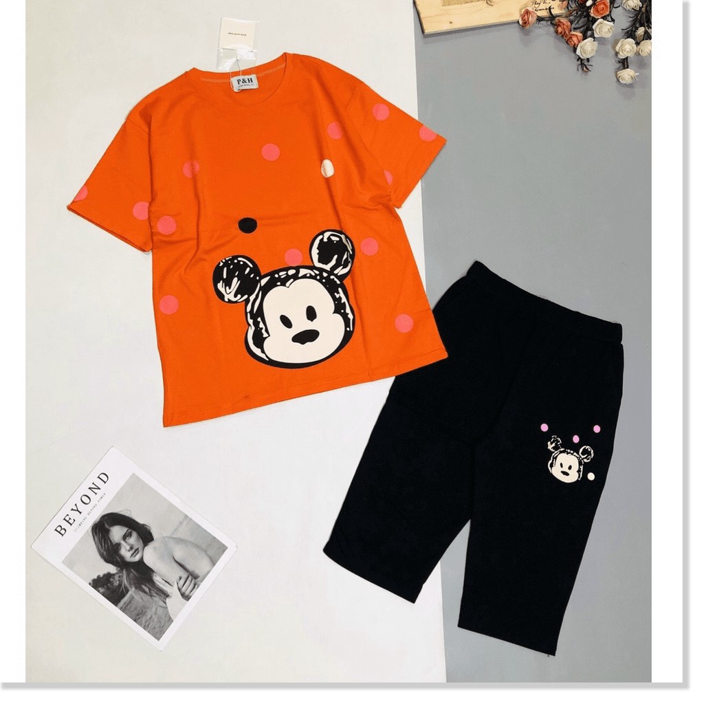 ĐỒ BỘ MẶC NHÀ NỮ QUẦN LỬNG ÁO THUN HỢP THỜI TRANG KOKO MI STORE