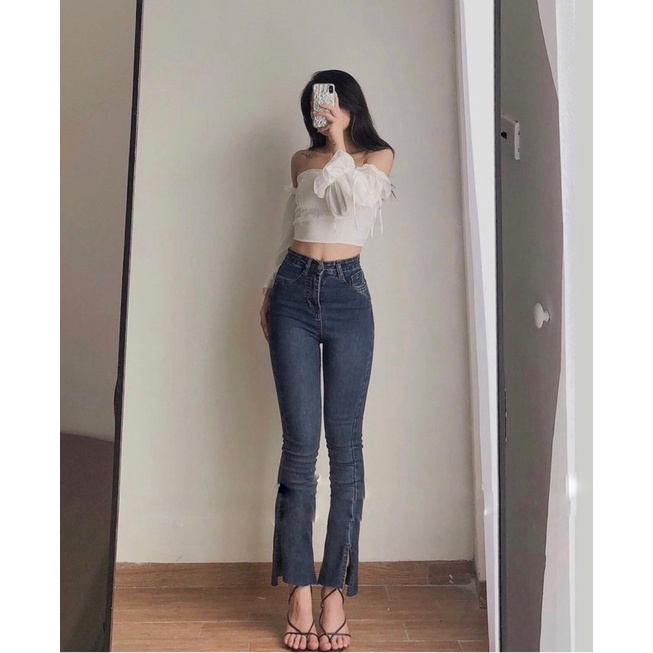 Áo Bèo 2 Dây Đũi Croptop Cúp Ngực, Áo Croptop Nữ Hàn Quốc