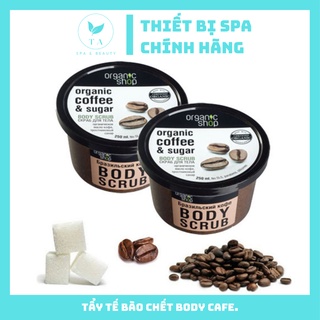 Tẩy tế bào chết body cafe. Giúp trắng, sạch da vượt trội sau khi tẩy.