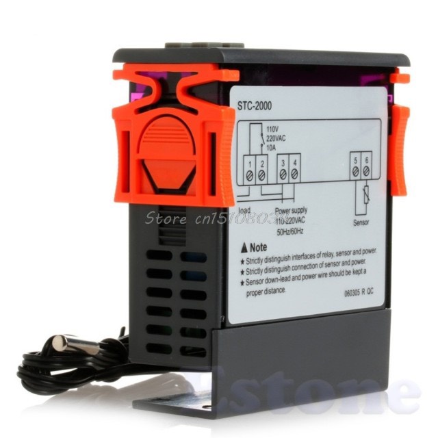 STC-2000 220V Bộ Điều Khiển Nhiệt Độ Kỹ Thuật Số STC-2000 220V  Với Cảm Biến
