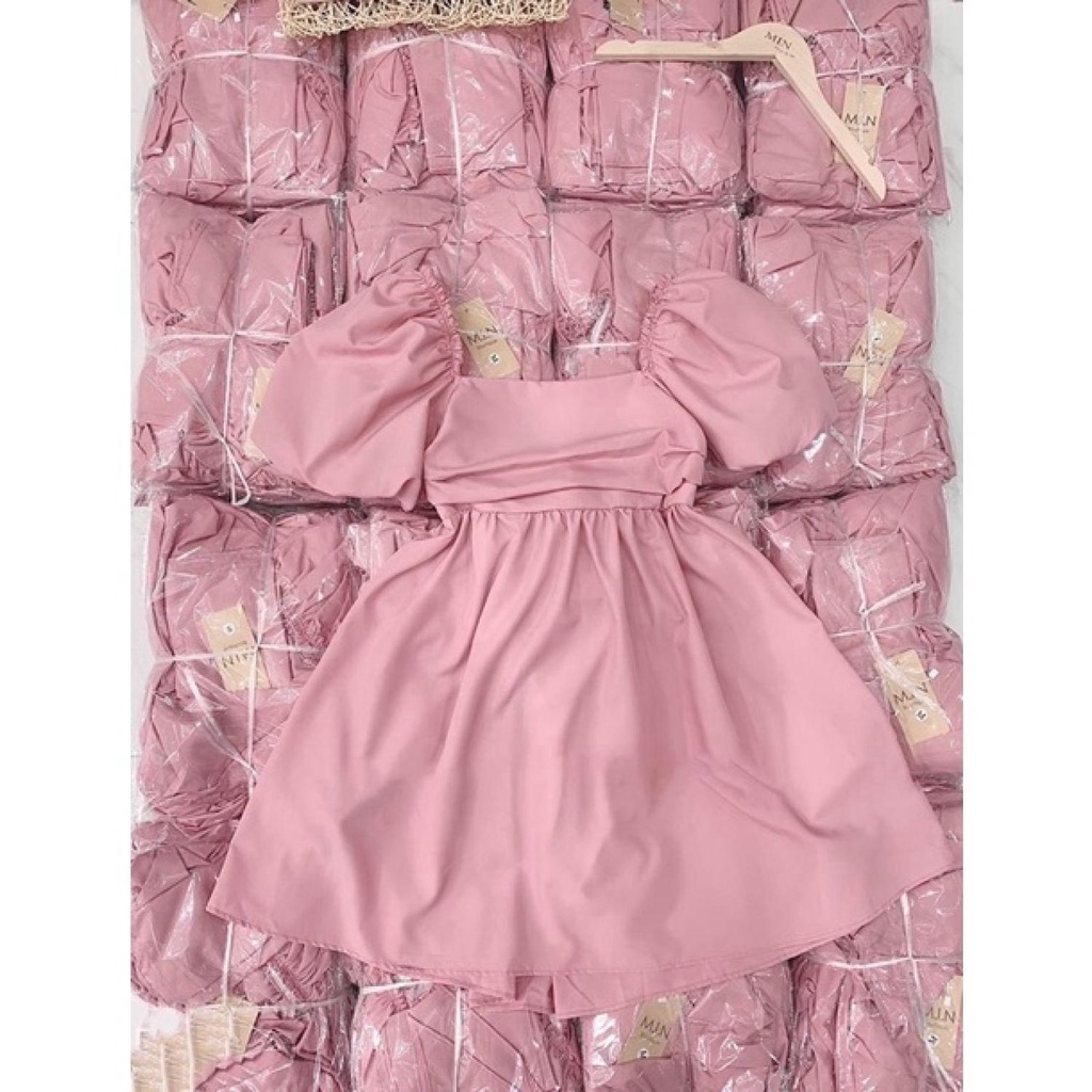 ĐẦM BABY DOLL CỘT NƠ SAU