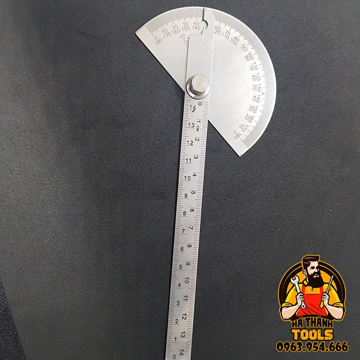 THƯỚC ĐO GÓC 0-180 ĐỘ - CÓ THỂ ĐIỀU CHỈNH