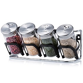 Bộ 4 Lọ Đựng Gia Vị Lock&amp;Lock Slim Spice Jar LLG842 (130mlx4)