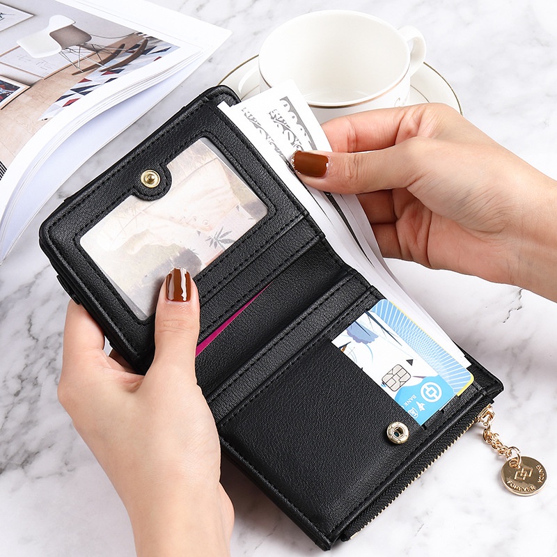 Ví da nữ dạng gập thời trang Hàn Quốc