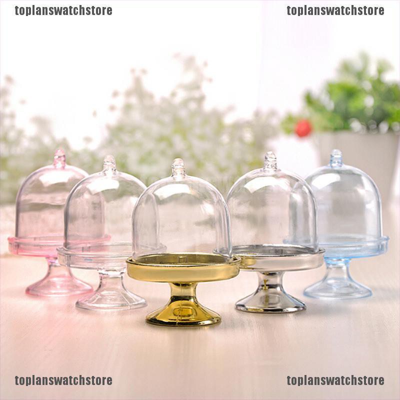 Set 2 Khay Nhựa Trong Suốt Dùng Đựng Kẹo Cưới Tiện Dụng Ốp