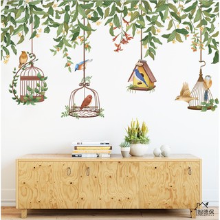 Decal giấy dán tường [MẪU MỚI] Decan Hoa leo Mùa thu