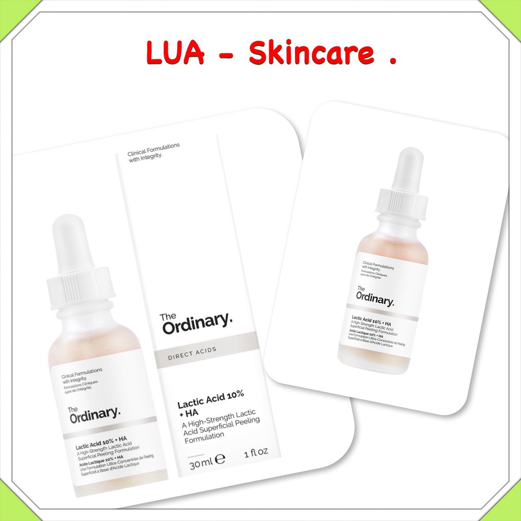Tẩy da chết hóa học Lactic Acid + HA - The Ordinary