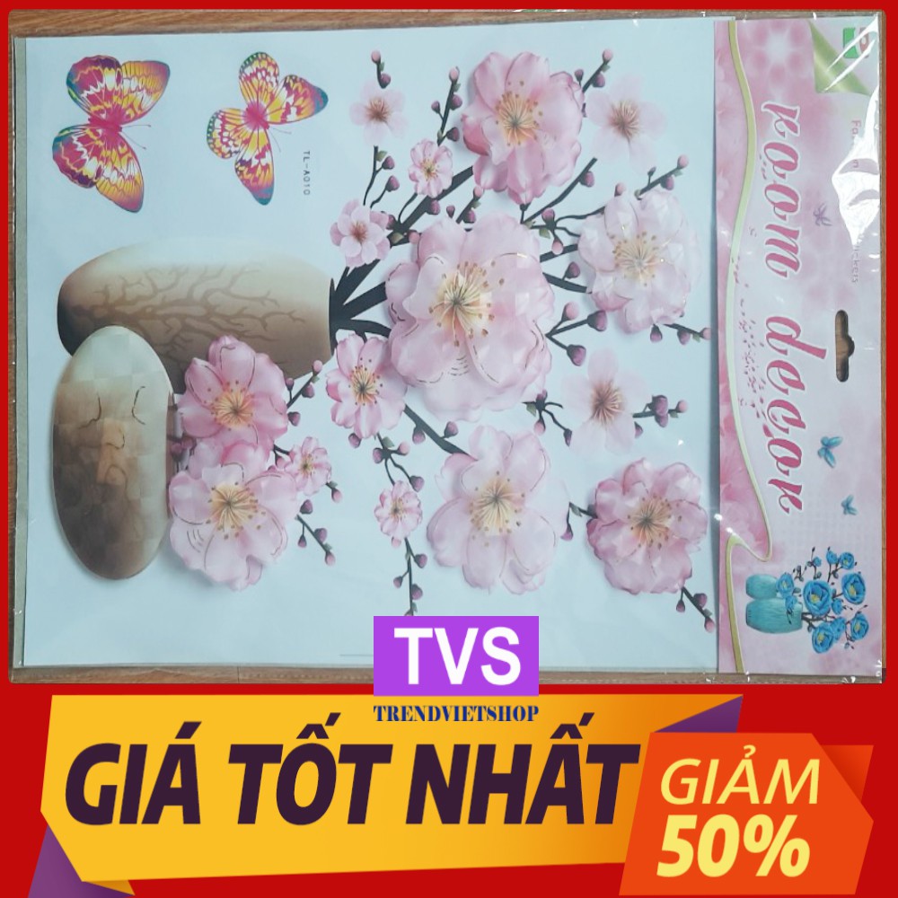[ FREESHIP CÓ VIDEO + ẢNH THẬT ] TRANH DÁN TƯỜNG, DCAN BÌNH HOA DÁN TƯỜNG 3D SIÊU ĐẸP