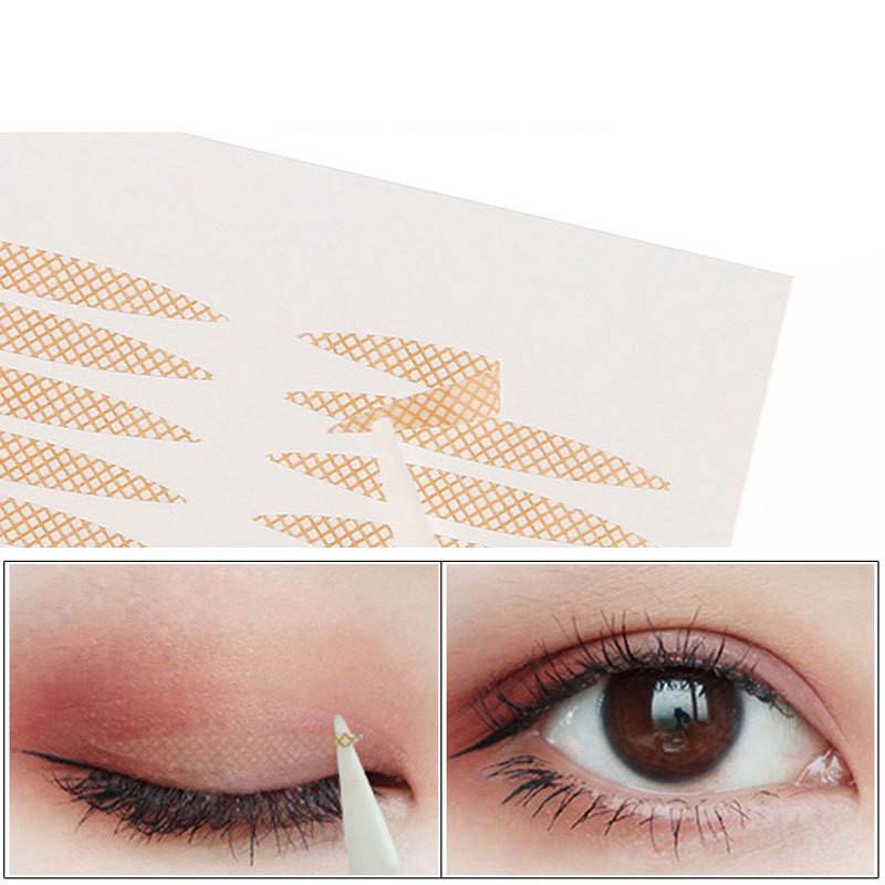Set 40 Nhãn Dán Mí Mắt Kiểu Lưới Tự Nhiên Vô Hình