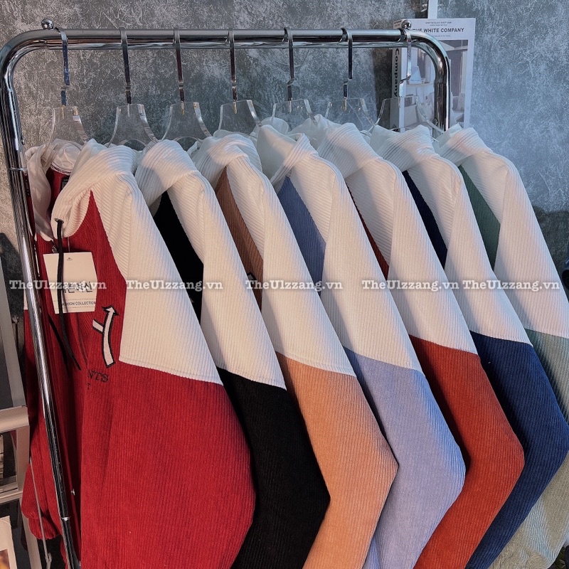 Áo khoác nam nữ nhung Tăm quảng châu form rộng nón rộng 2 lớp cài nút hàng unisex thêu " H NÓN " - NT1014