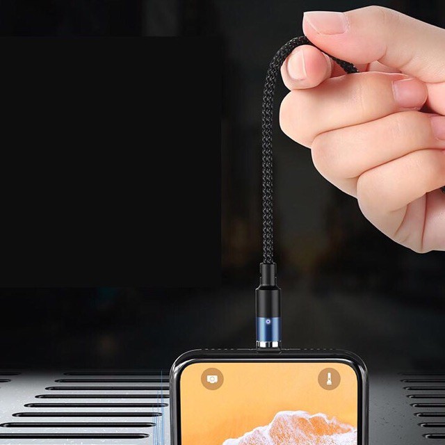 Cáp sạc nhanh Remax RC-102 đầu nam châm sạc nhanh 3A 1.2m cho cổng Lightning Micro USB Type-C