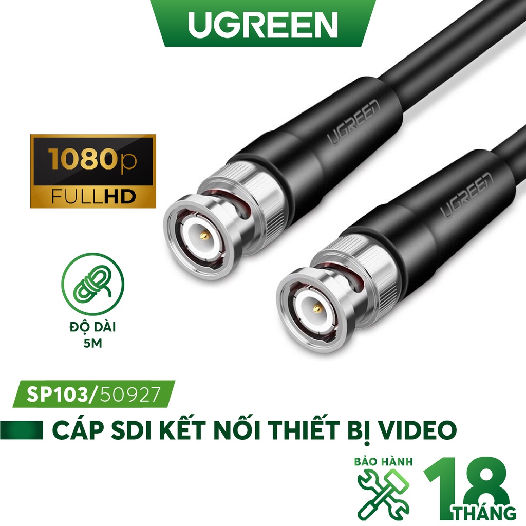 Dây cáp tín hiệu SDI dùng để kết nối với các thiết bị video UGREEN SP103