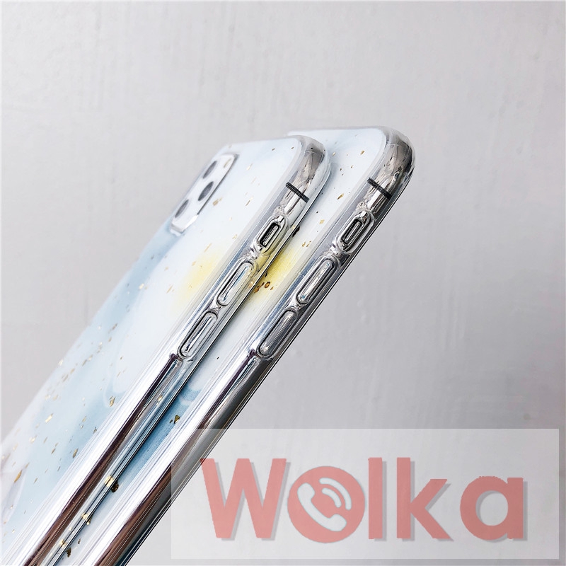 Ốp lưng bằng nhựa mềm họa tiết lá vàng lấp lánh cho iPhone 6s 6 7 8 Plus 11 Pro Max X XR XS Max iPhone 12 Pro Max 12Mini | BigBuy360 - bigbuy360.vn