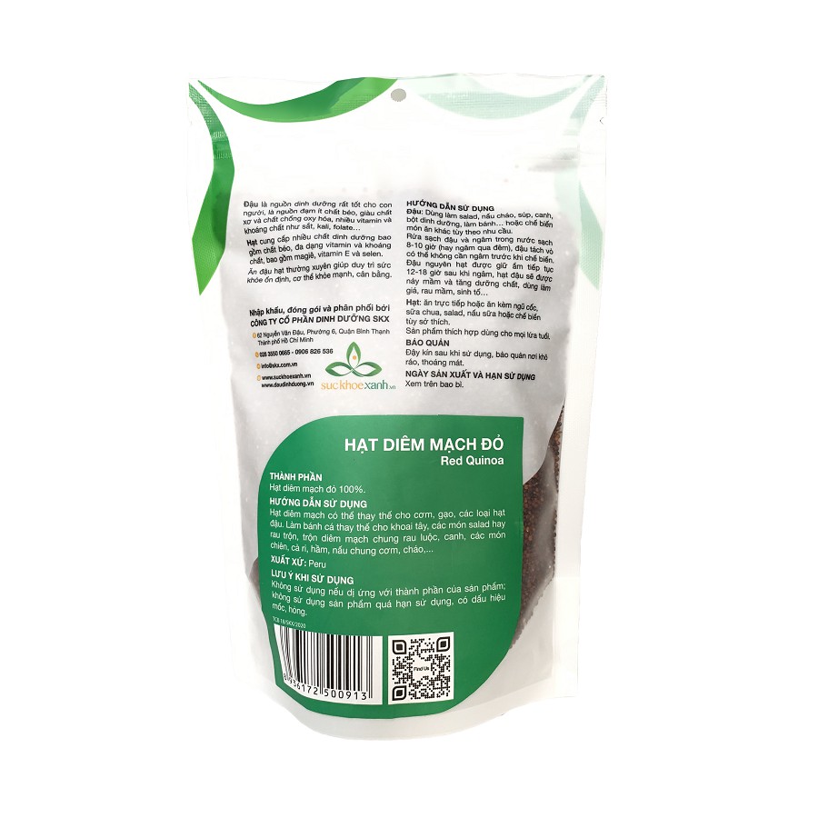 Hạt quinoa đỏ 500g