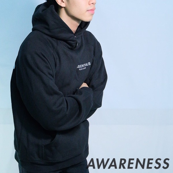 Áo Hoodie Essentials Logo Phản Quang - Áo Hoodie Unisex vải nỉ có nút cài - awareness