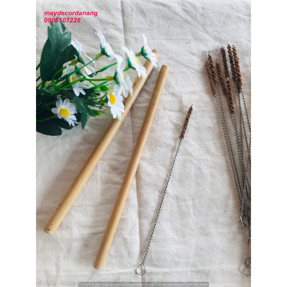 Ống Hút Tre Bảo Vệ Môi Trường Dùng Được Nhiều Lần, An Toàn Khi Sử Dụng Cho Cả Bé Và Người Lớn, Cọ Rửa Tiện Lợi, Dễ Dàng
