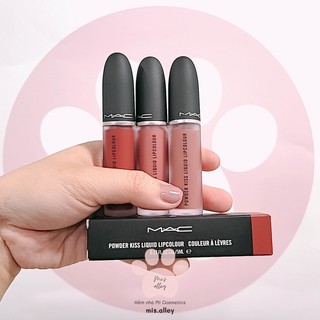 🌸mac🌸 bill us| son kem lì mịn powder kiss liquid lipstick