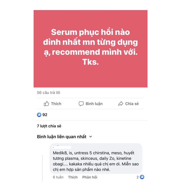 Serum Siêu Phục Hồi Da Evenswiss Regenerating Plasma 50ml