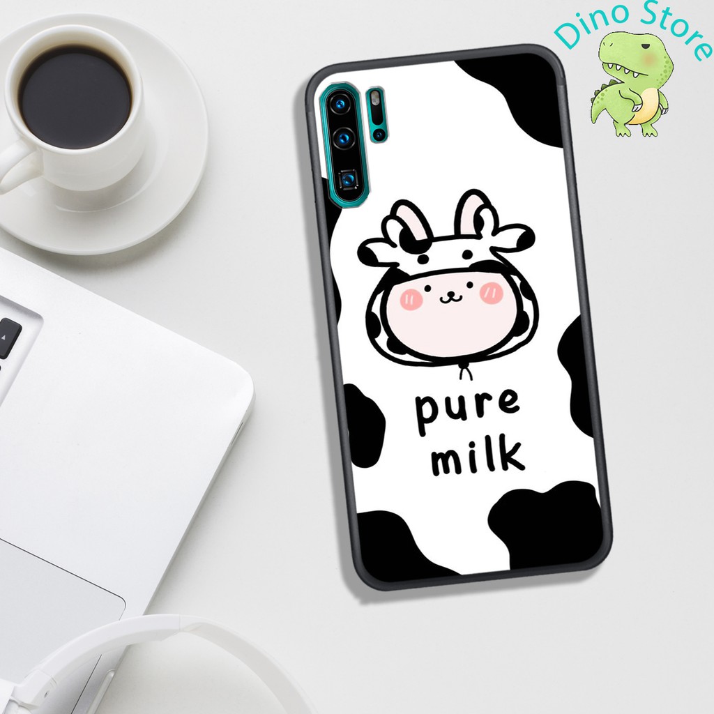 ỐP LƯNG HUAWEI P30 PRO, IN HÌNH CHÚ BÒ SỮA CUTE.