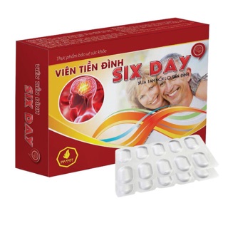 Viên Tiền Đình Six Day-Xoá tan nỗi lo tiền đình- Hộp 30 viên