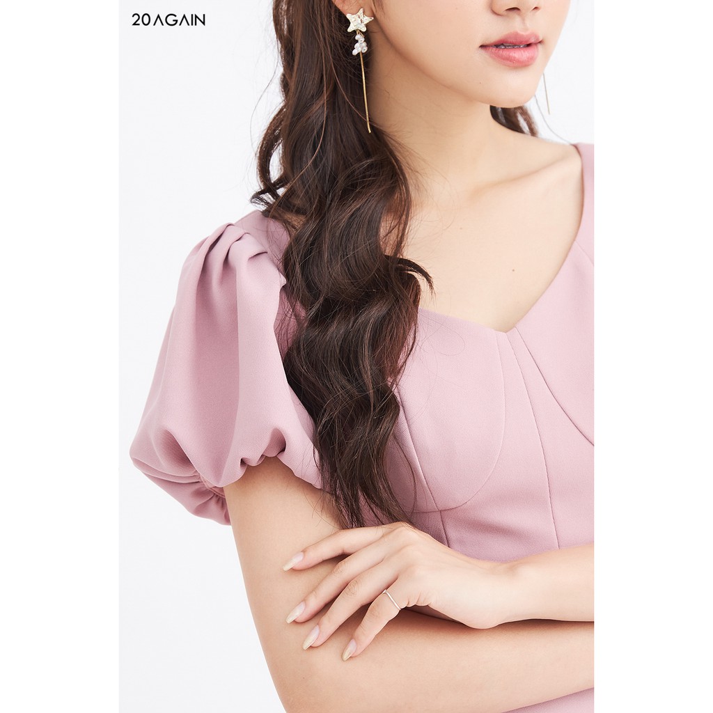 Đầm tay bồng dáng ôm 20AGAIN DOA1696 | BigBuy360 - bigbuy360.vn