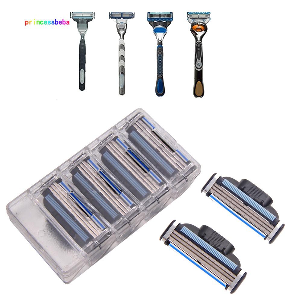 (Hàng Mới Về) Set 4 Lưỡi Dao Cạo 3 Lớp Cho Gillette Match 3 Bg