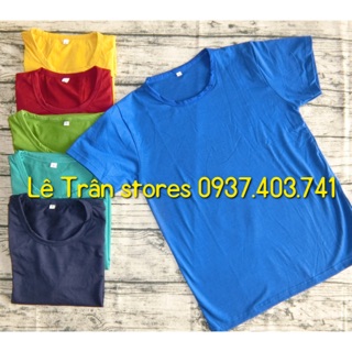 Áo thun nam trơn cổ tròn Áo thun nam tay ngắn