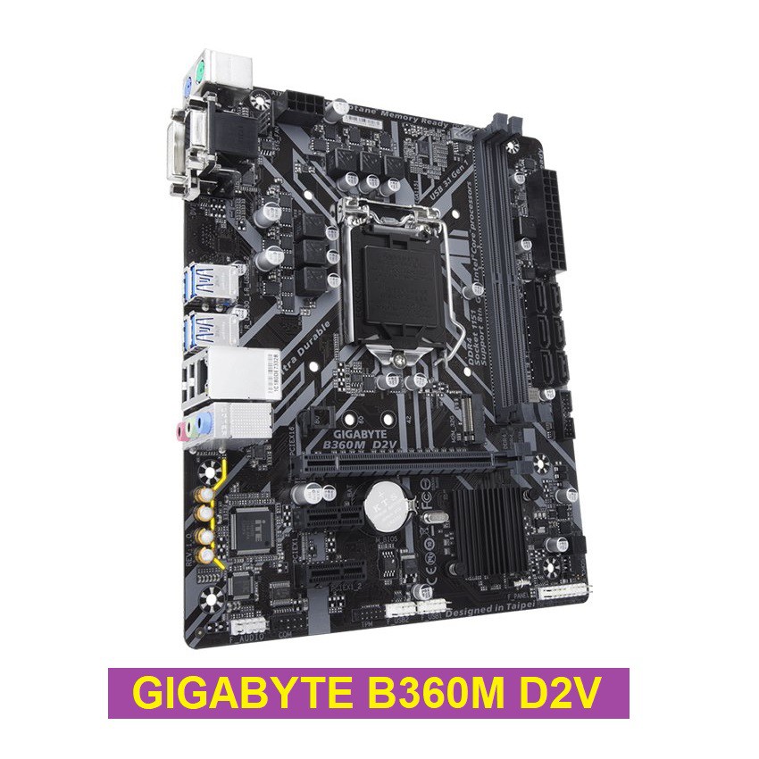 Bo mạch chủ GIGABYTE B360M D2V qua sử dụng ,còn bảo hành chính hãng