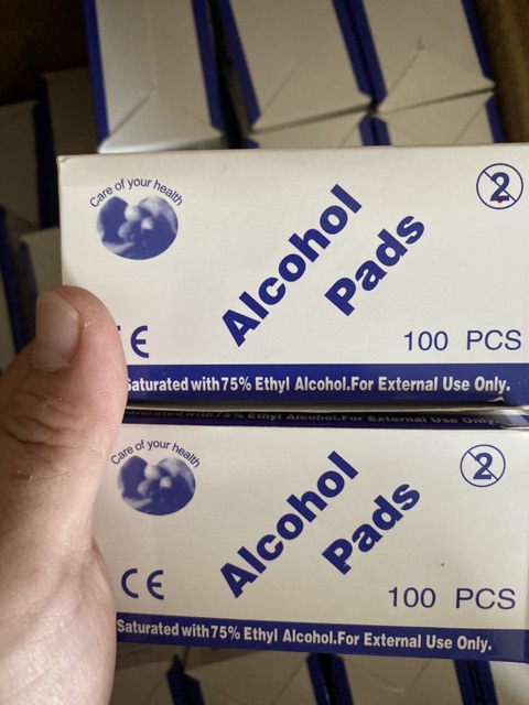 Bông Cồn khô hộp 100 miếng
