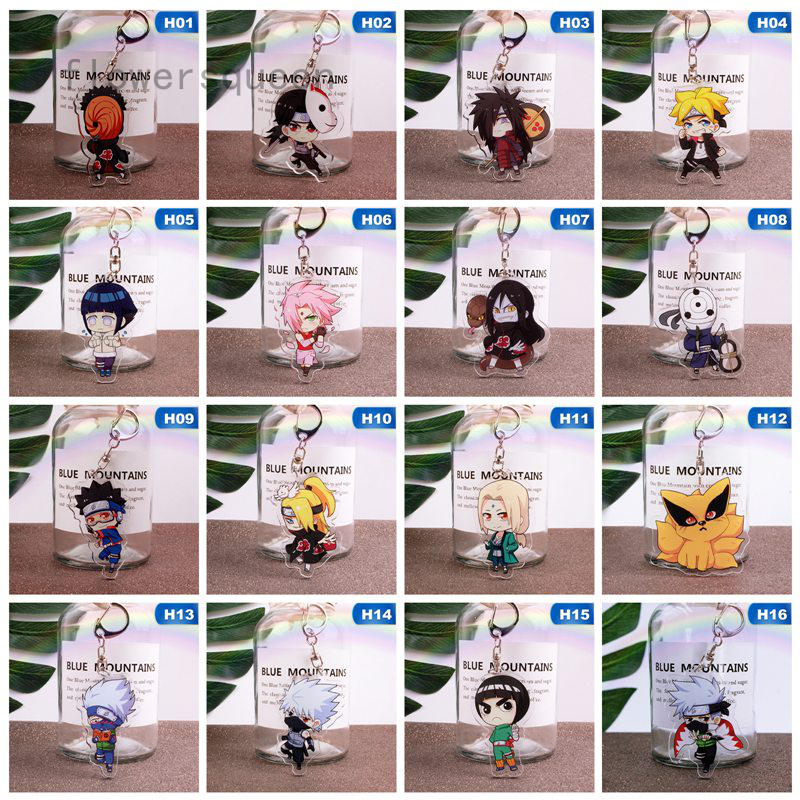 flowersqueen Móc khóa trang trí hình Naruto 16 kiểu