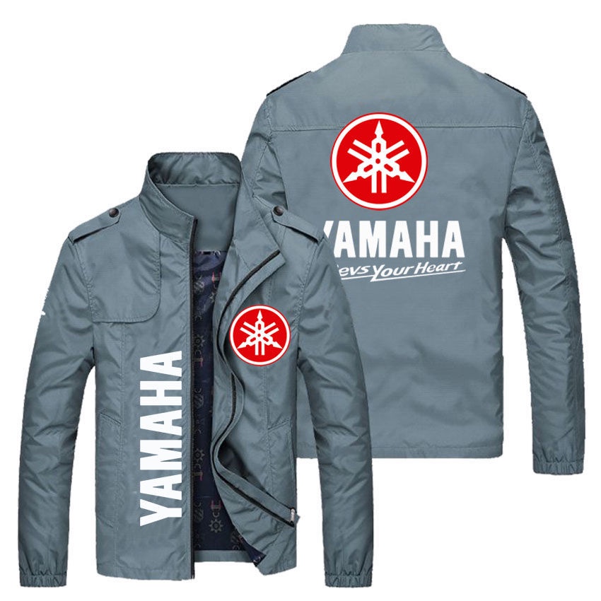 Áo Khoác Thể Thao Dáng Rộng In LOGO Yamaha Cá Tính Cho Nam
