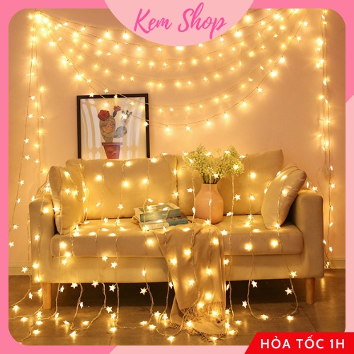 Dây đèn LED ngôi sao Kem Shop trang trí sinh nhật, trang trí nhà cửa - K291
