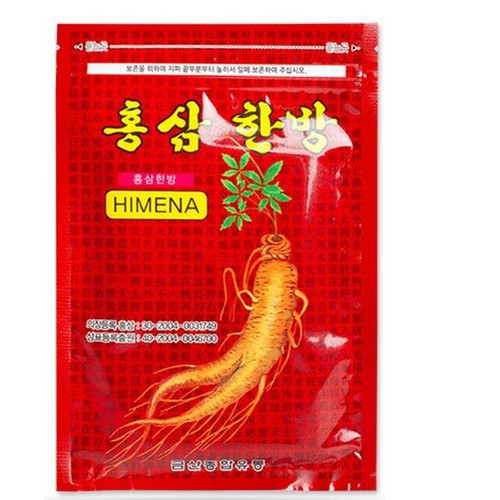 CAO DÁN HỒNG SÂM ĐỎ 20 MIẾNG HIMENA TRỊ NHỨC MỎI HÀN QUỐC