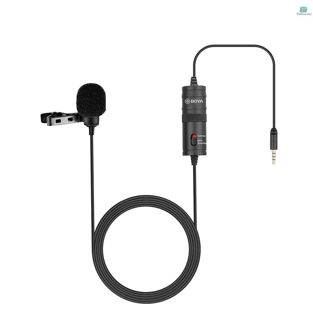Micro Đa Hướng BOYA BY-M1 Có Kẹp Cổng 3.5mm Cho Máy Ảnh DSLR