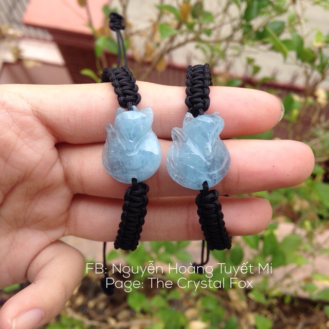 Vòng Aquamarine dây thắt