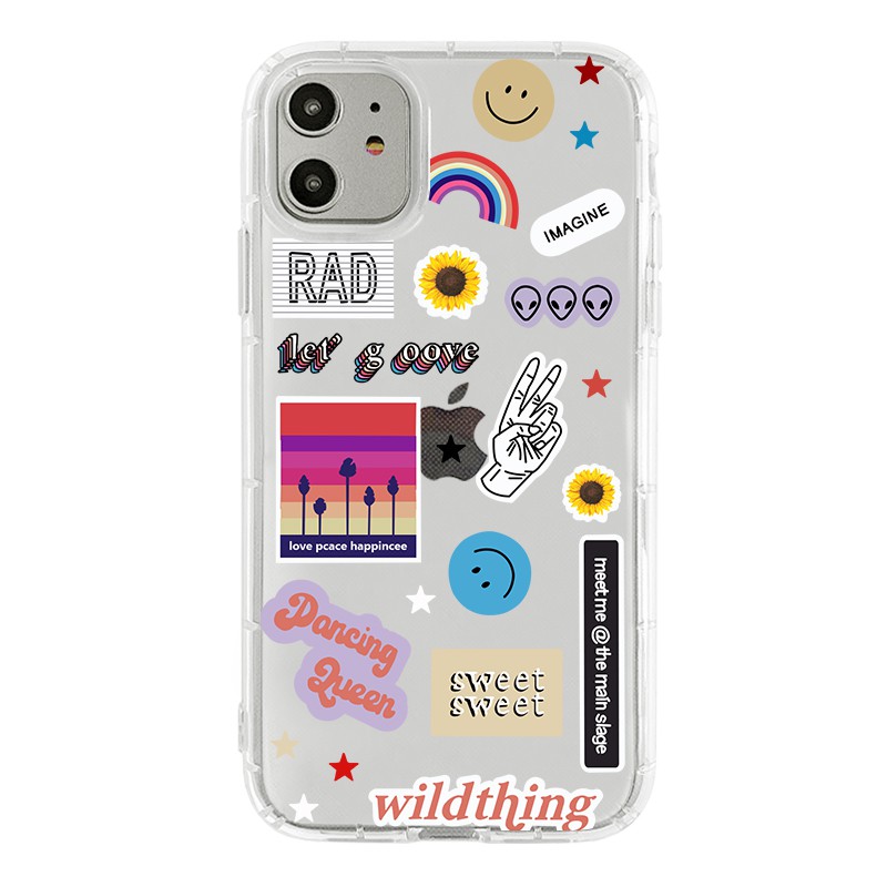 Ốp điện thoại TPU trong suốt chống sốc họa tiết hoa cúc cho iPhone 6 6s 7 8 6plus 7plus 8plus X XS Xsmax XR 11 11Pro Max  12/12Pro 12Promax 12Mini | BigBuy360 - bigbuy360.vn