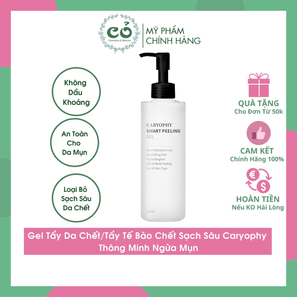 Gel Tẩy Da Chết/ Tẩy Tế Bào Chết Thông Minh Ngừa Mụn Caryophy Smart Peeling Gel 250ml