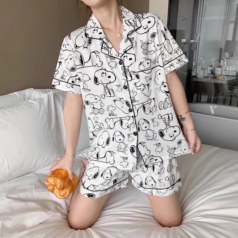 Bộ Pijama Đùi Nữ Hoạ Tiết siêu Xinh | BigBuy360 - bigbuy360.vn