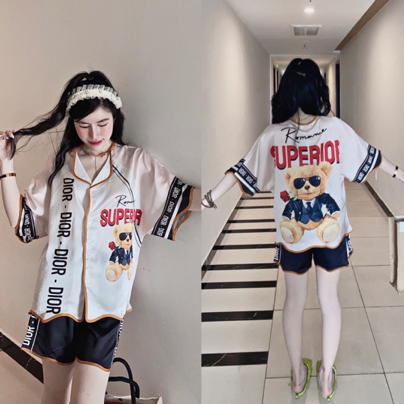 ĐỒ NGỦ - PYJAMA - ĐỒ MẶC NHÀ FORM CÁNH DƠI HỌA TIẾT HOẠT HÌNH | BigBuy360 - bigbuy360.vn