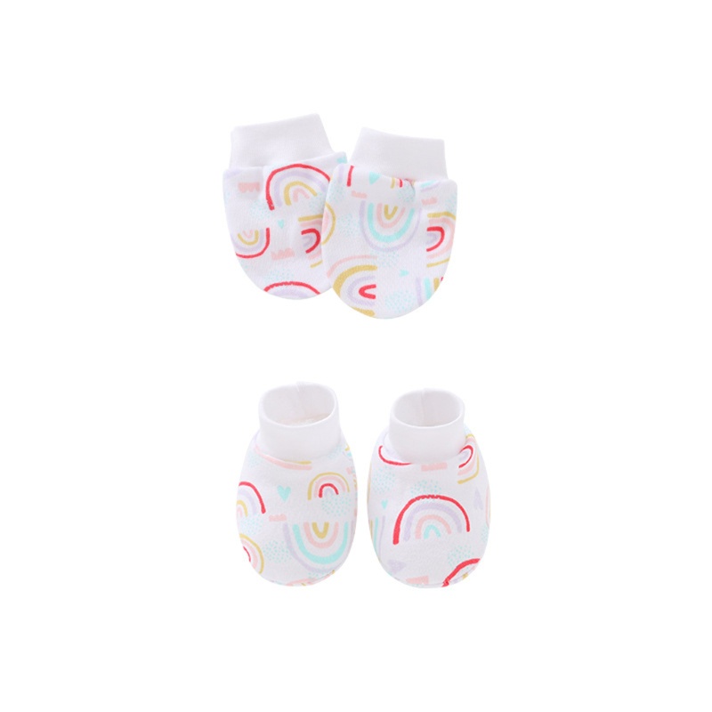 Haha Bộ Mũ Beanie Và Đôi Găng Tay Cotton Mềm Mại Thoải Mái Không Trầy Xước Dễ Thương Làm Quà Tặ