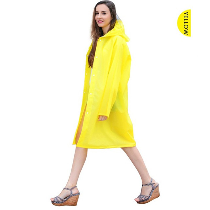 Áo Mưa EVA Dày Chống Thấm Nước Có Mũ Trùm Tiện Dụng