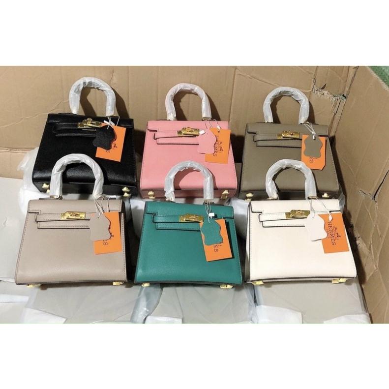 Túi H’M Kelly size 21 dáng cao tag bạc và tag vàng hàng QC cao cấp